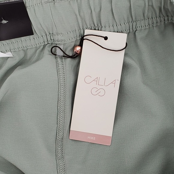 Calia Womens XL Hike High Rise Short Gray Bog Grean Relaxed Moisture Wicking - Picture 6 of 8